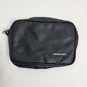 PANAM Vintage Small Black Toiletry‎ Bag for Men